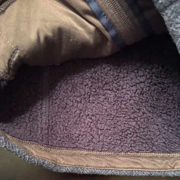 REI Kids Hoodie in Heathered Purple and Taupe - Picture 4 of 4